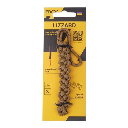 EDCX - Brelok surwiwalowy "Lizzard" z podpałką - Coyote Brown - 2287