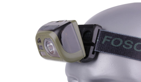 FOSCO - Latarka czołowa Tactical Headlamp - 140 lumenów - Zielony OD