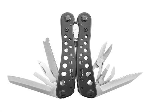 Ganzo - Multitool G204 - 10 narzędzi - 11 bitów - Czarny - G204