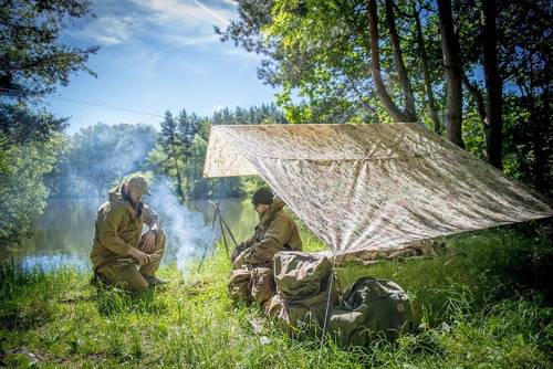 Helikon - Płachta biwakowa Supertarp Small - 250 x 200 cm - Shadow Grey - PO-STS-PO-35