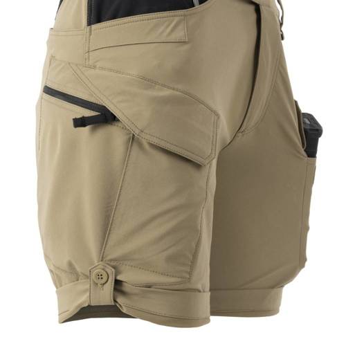 Helikon - Szorty damskie OTS® (Outdoor Tactical Shorts) 8.5" - Czarny / Crimson Sky - SW-OTS-VL-8301A