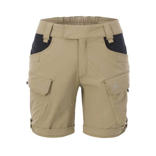 Helikon - Szorty damskie OTS® (Outdoor Tactical Shorts) 8.5" - Czarny / Khaki - SW-OTS-VL-1301A