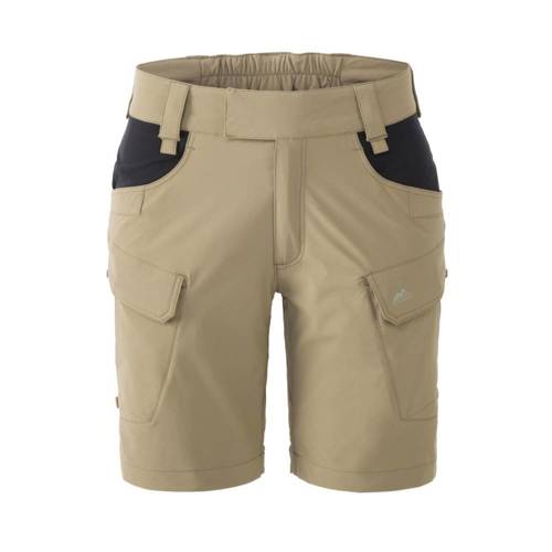 Helikon - Szorty damskie OTS® (Outdoor Tactical Shorts) 8.5" - Czarny / Khaki - SW-OTS-VL-1301A