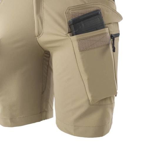 Helikon - Szorty damskie OTS® (Outdoor Tactical Shorts) 8.5" - Czarny / Khaki - SW-OTS-VL-1301A