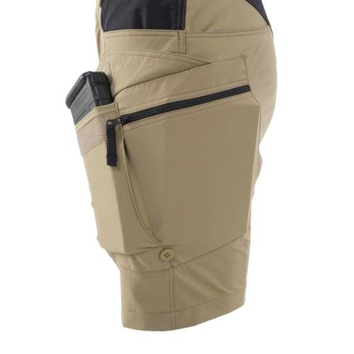 Helikon - Szorty damskie OTS® (Outdoor Tactical Shorts) 8.5" - Czarny / Khaki - SW-OTS-VL-1301A