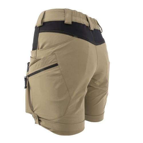 Helikon - Szorty damskie OTS® (Outdoor Tactical Shorts) 8.5" - Czarny / Khaki - SW-OTS-VL-1301A