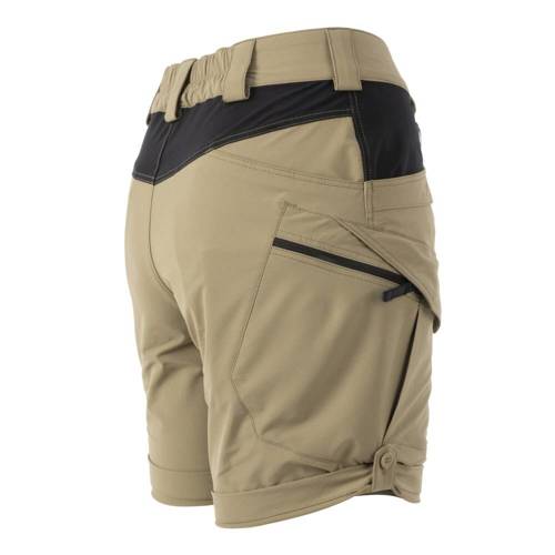 Helikon - Szorty damskie OTS® (Outdoor Tactical Shorts) 8.5" - Czarny / Khaki - SW-OTS-VL-1301A