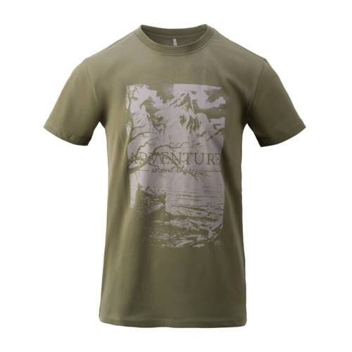 Helikon - T-Shirt Adventure Is Out There - Olive Green - TS-AIO-CO-02