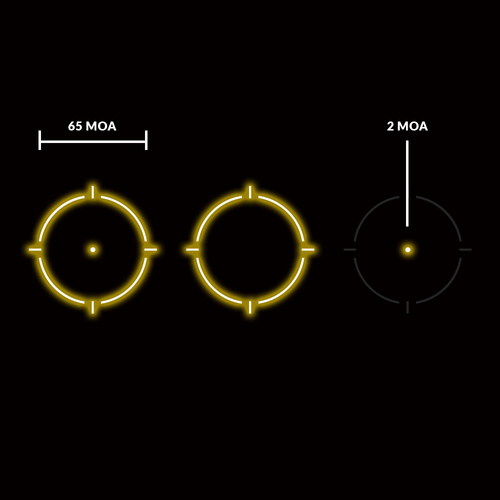 Holosun - Kolimator Enclosed Reflex Sight HE512C-GD Gold Dot - Multi Reticle - Solar Panel