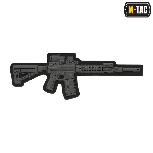 M-Tac - Naszywka AR-15 - PVC 3D - Dark Grey - 51112012