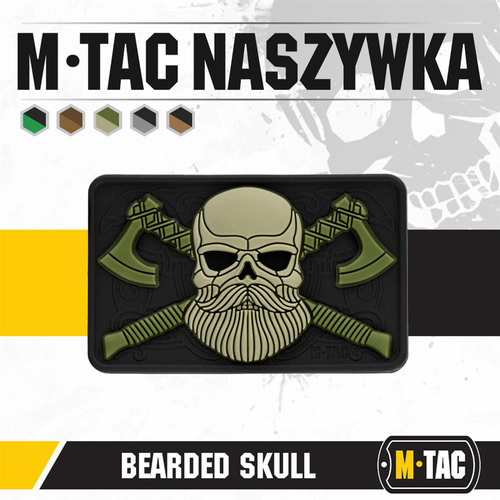 M-Tac - Naszywka - Bearded Skull - 3D PVC  - 51113201