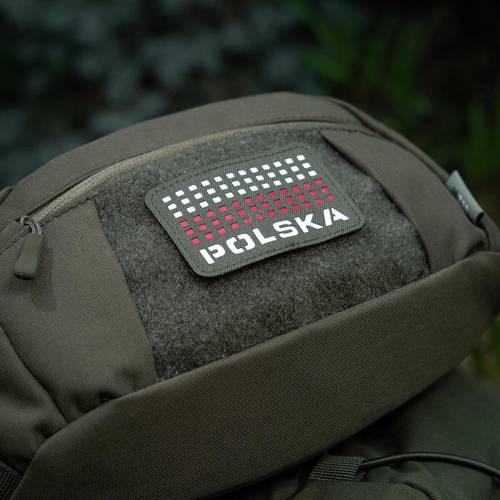 M-Tac - Naszywka Flaga Polska 50х80 - Laser Cut - Czerwony / Ranger Green / Biały - 51007123