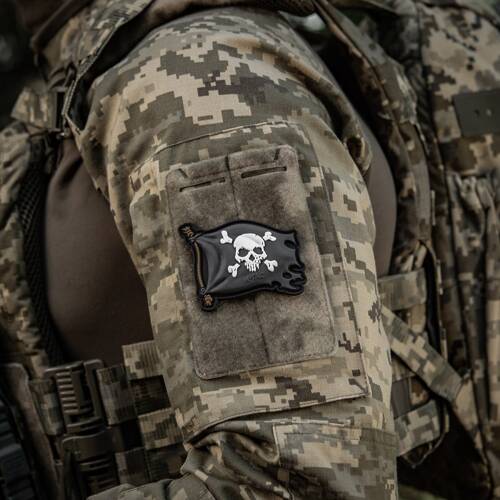 M-Tac - Naszywka Jolly Roger - PVC - Czarny - 51116802