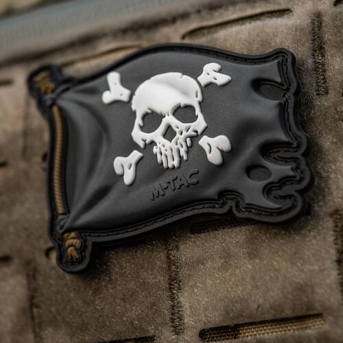 M-Tac - Naszywka Jolly Roger - PVC - Czarny - 51116802