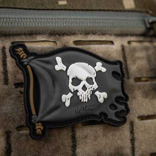 M-Tac - Naszywka Jolly Roger - PVC - Czarny - 51116802