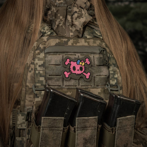 M-Tac - Naszywka Kitty Pink - Haft - Kokardka Żółto-Niebieska - Ranger Green - 51393023