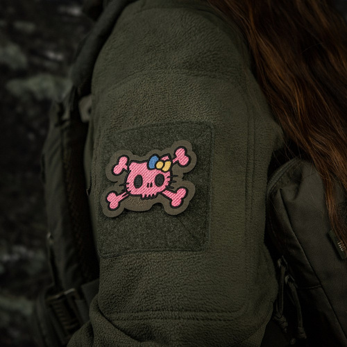 M-Tac - Naszywka Kitty Pink - Haft - Kokardka Żółto-Niebieska - Ranger Green - 51393023