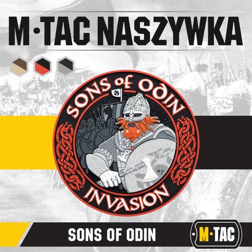 M-Tac - Naszywka PVC 3D Sons of Odin - Czarna/Czerwony - 51137233