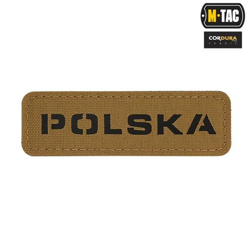 M-Tac - Naszywka Polska 25х80 - Laser Cut - Czarny / Coyote - 51004105