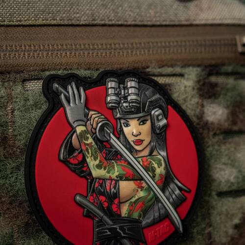 M-Tac - Naszywka Tactical Girl №3 Yakuza - PVC - Zielony wodograj - Pełny kolor - 51116401