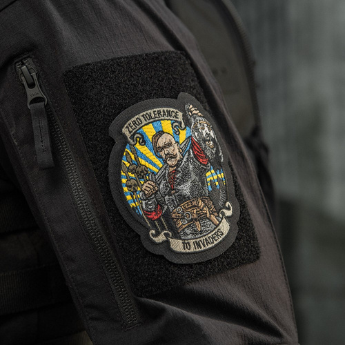 M-Tac - Naszywka Zero Tolerance - Haft - Cordura 500D - Żółty/Niebieski - 51490002