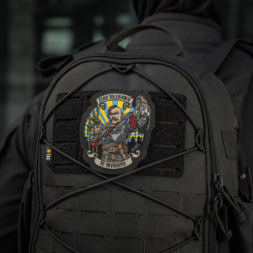 M-Tac - Naszywka Zero Tolerance - Haft - Cordura 500D - Żółty/Niebieski - 51490002