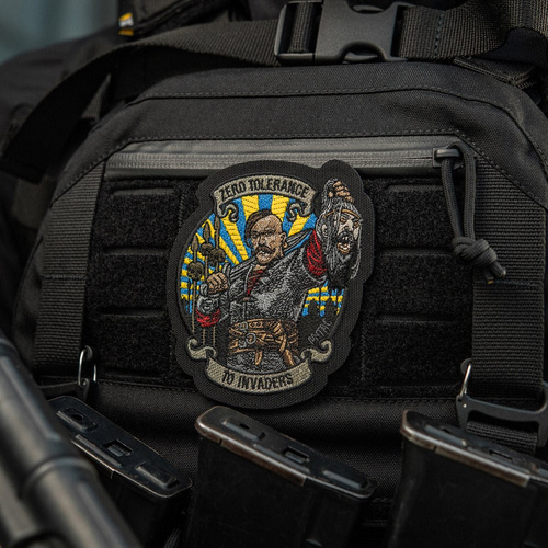 M-Tac - Naszywka Zero Tolerance - Haft - Cordura 500D - Żółty/Niebieski - 51490002