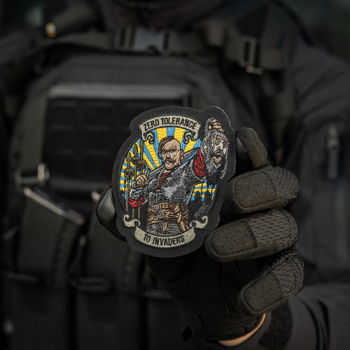 M-Tac - Naszywka Zero Tolerance - Haft - Cordura 500D - Żółty/Niebieski - 51490002