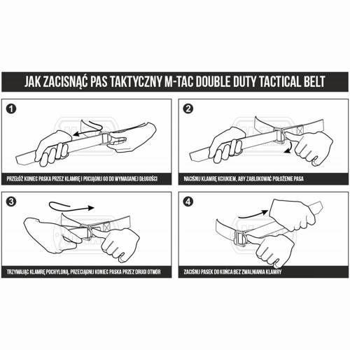 M-Tac - Pas taktyczny Double Duty Tactical Belt Hex - Oliwkowy/Czarny - 10043802