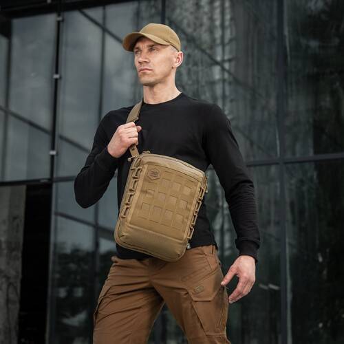 M-Tac - Torba na ramię Laser Cut Hex - Cordura - Coyote - 10241005