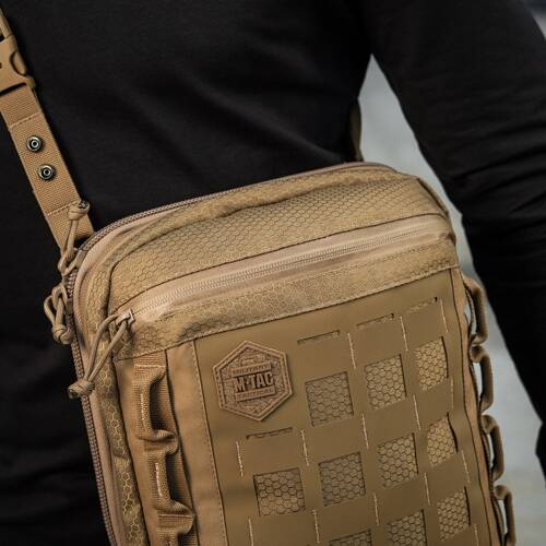 M-Tac - Torba na ramię Laser Cut Hex - Cordura - Coyote - 10241005