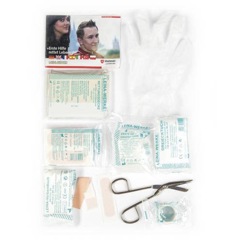 Mil-Tec - Apteczka z wyposażeniem mała - 25-piece First Aid Set - Czarna - 16025302