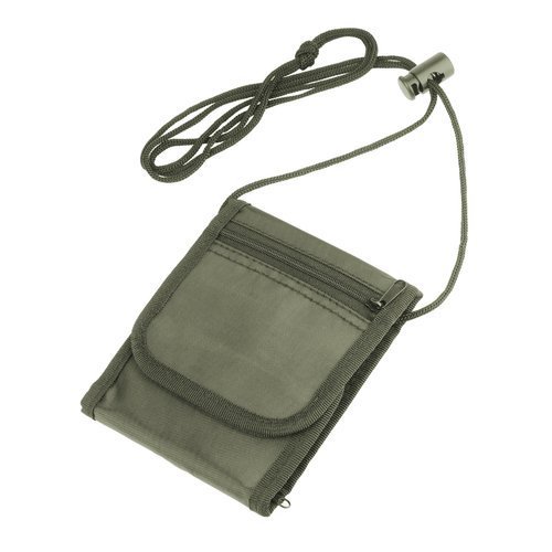 Mil-Tec - Portfel / paszportówka Neck Wallet - Zielony OD - 15820001