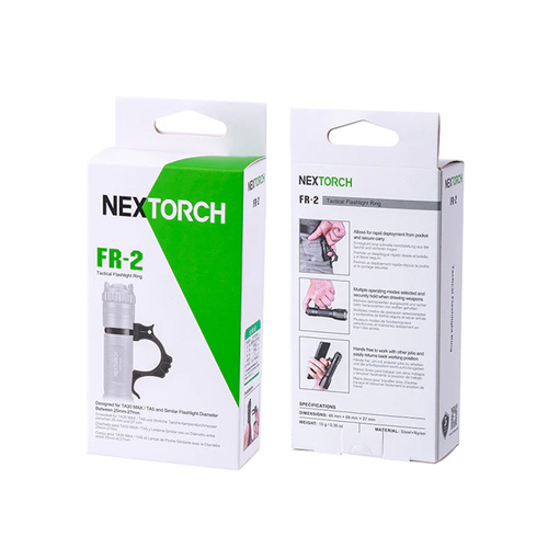 NEXTorch - Uchwyt taktyczny do latarki - Średnica 25-27 mm - Czarny - FR-2