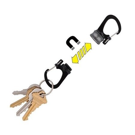 Nite Ize - Karabinek SlideLock® 360° Magnetic Locking Dual Carabiner - Niebieski - MSBL-03-R7