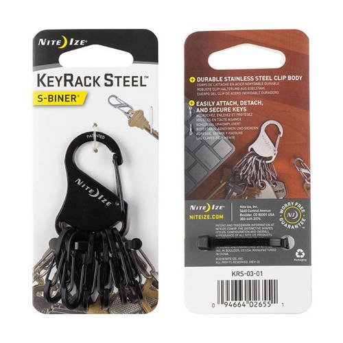 Nite Ize - S-Biner KeyRack Steel - Czarny - KRS-03-01