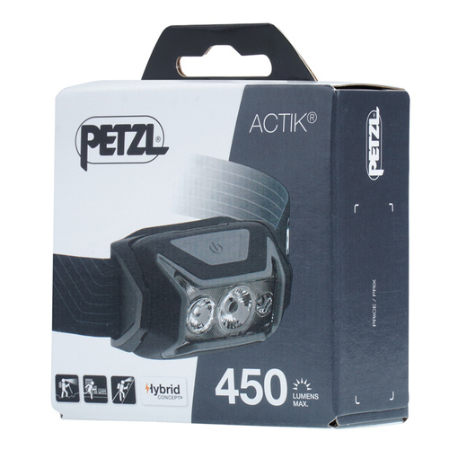 Petzl - Latarka czołowa Actik - 450 lm - Szara - E063AA00