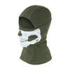 101 Inc. - Kominiarka jednootworowa bawełniana Balaclava Skull - Zielona - 214278 