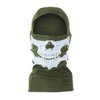 101 Inc. - Kominiarka jednootworowa bawełniana Balaclava Skull - Zielona - 214278 