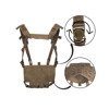 Mil-Tec - Lekka kamizelka Chest Rig - Czarna - 13530402